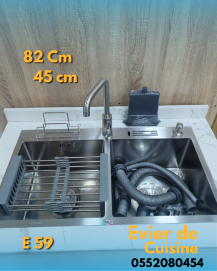 Éviers de Cuisine Nano 82 * 45 Swiss Crome / E59