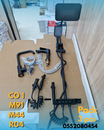 Pack colonne de douche + Mitigeur lavabo + Mitigeur cuisine  + Douchette Wc / CO 1 + M91+ R04 + M44