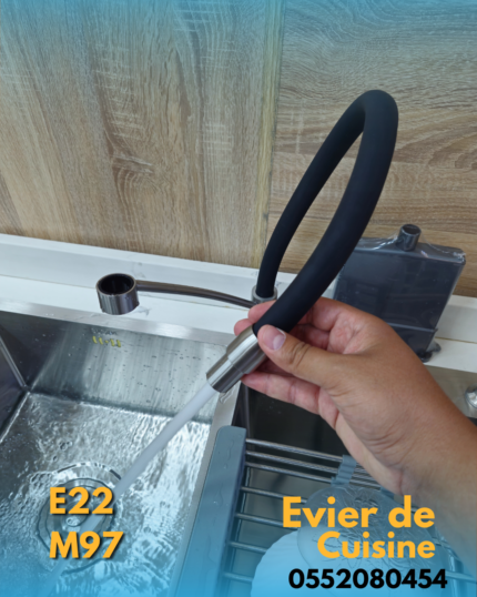 Evier swiss inox 82/45+C + Mitigeur cuisine E22 + M97