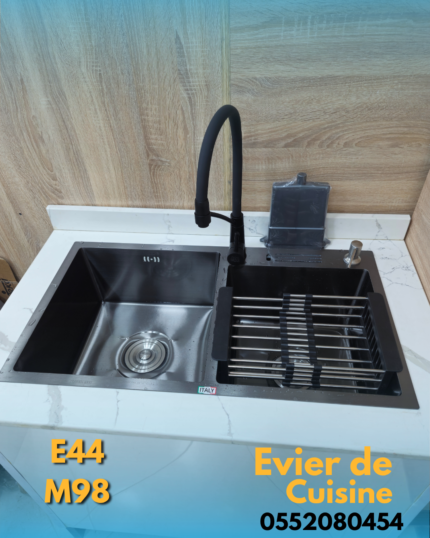 Evier swiss inox 82/45+N + Mitigeur cuisine E44 + M98